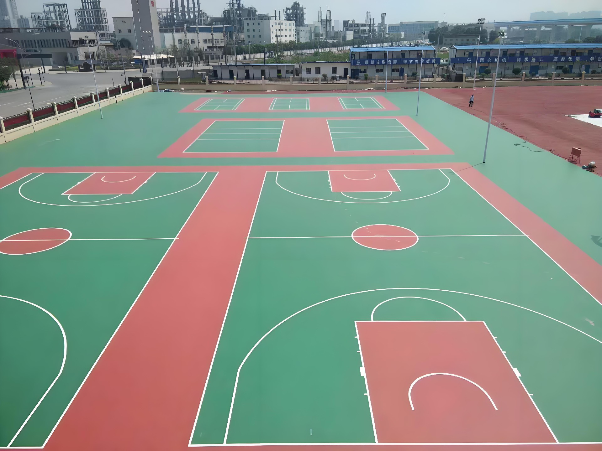 硅PU籃球場 硅PU籃球場