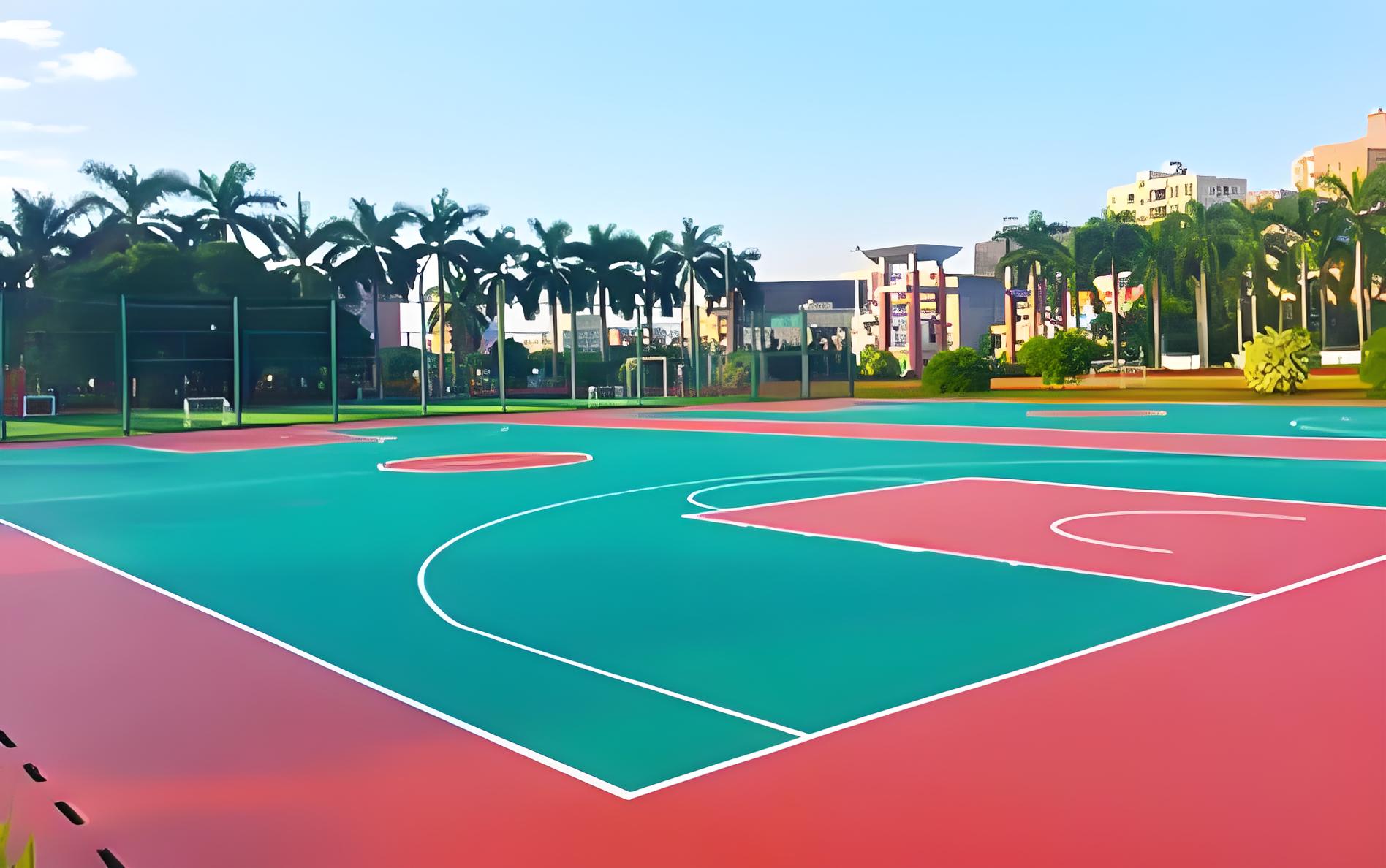 硅PU籃球場的鋪裝條件